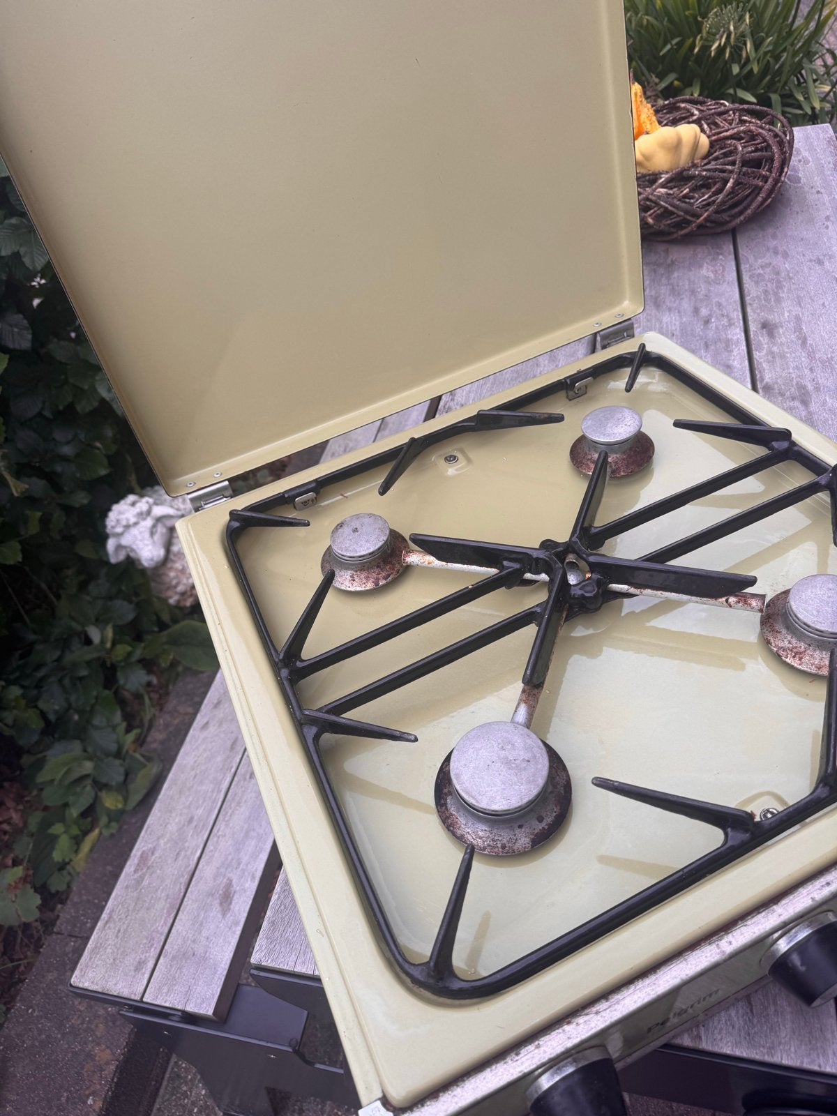 Gasfornuis 4-pits - Vintage en Functioneel, Ophalen, Gebruikt, Minder dan 85 cm, 4 kookzones