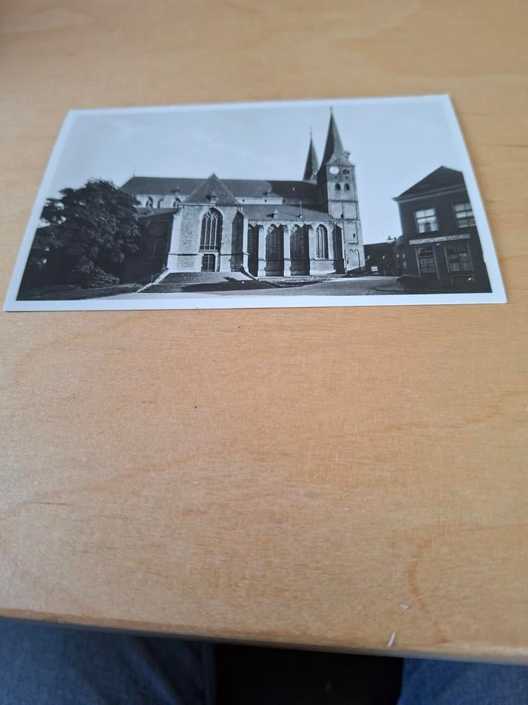 Deventer, Bergkerk - Zwart-wit foto, Ophalen of Verzenden, 1940 tot 1960, Ongelopen, Overijssel
