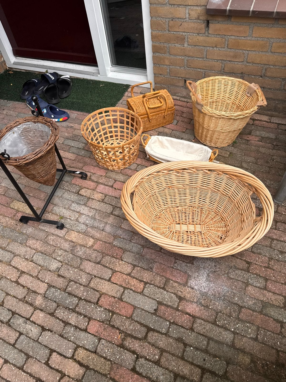 Diverse rieten manden en plantenbakken, Ophalen of Verzenden, Zo goed als nieuw