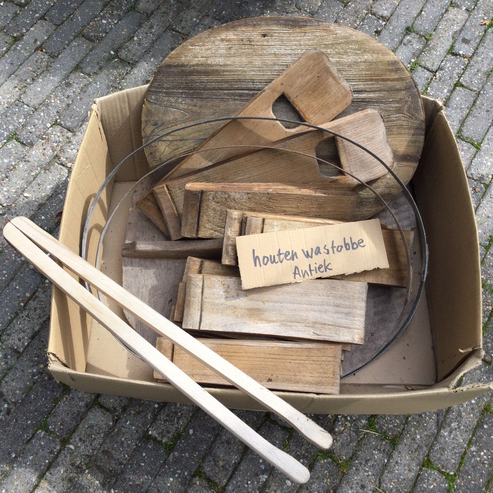 Houten Wastobbe., Ophalen of Verzenden