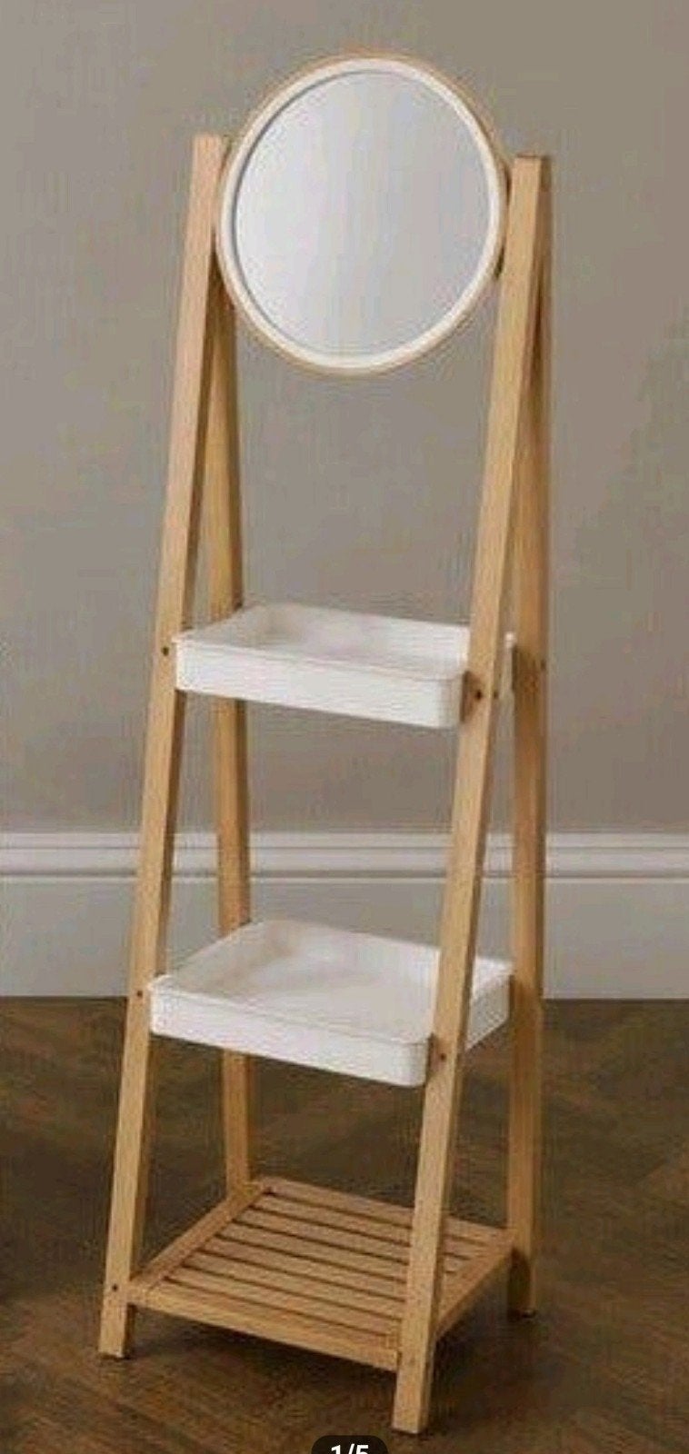 Nieuw Bamboe rek met spiegel laatste, Rek/stellage, Demontabel, Nieuw, Ophalen of Verzenden