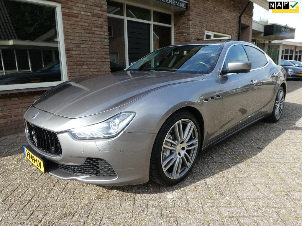 Maserati Ghibli 3.0 V6 D, Auto's, Euro 5, Achterwielaandrijving, Gebruikt, Zwart