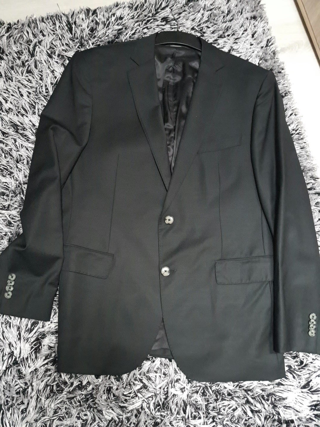 Herenpak zwart compl. 3 delig mt 52 drop 6 zgan, Ophalen of Verzenden, Zo goed als nieuw, Maat 52/54 (L), Zwart
