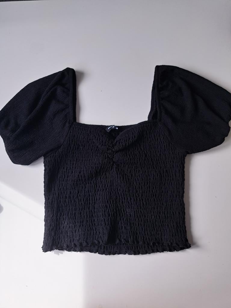 Zwart topje Amy & Ivy met korte mouwen, Zwart, Ophalen of Verzenden, Korte mouw, Maat 34 (XS) of kleiner