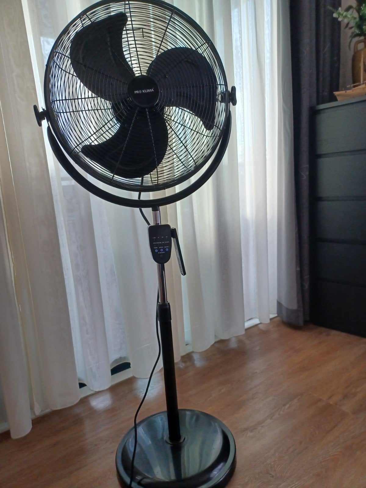 Pro Klima Statiefventilator met afstandsbediening, Ophalen, Ventilator met afstandsbediening, Gebruikt, Statiefventilator
