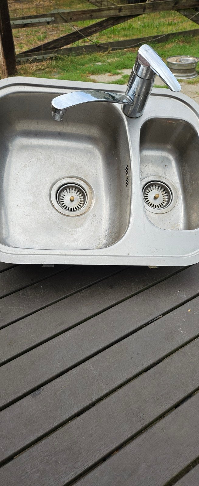 dubbele spoelbak, Ophalen, 25 tot 50 cm, Minder dan 100 cm