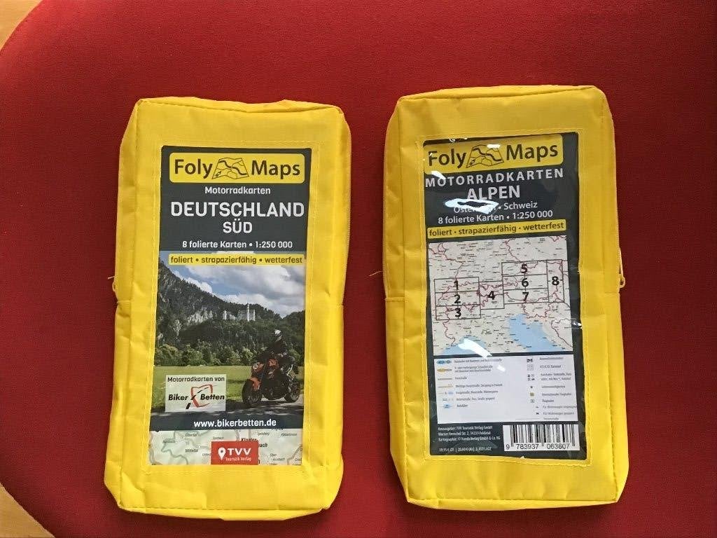 Wegenkaartset Alpen en zuid-Duitsland motor, Boeken, Atlassen en Landkaarten, Overige gebieden, 2000 tot heden, Nieuw, Ophalen of Verzenden