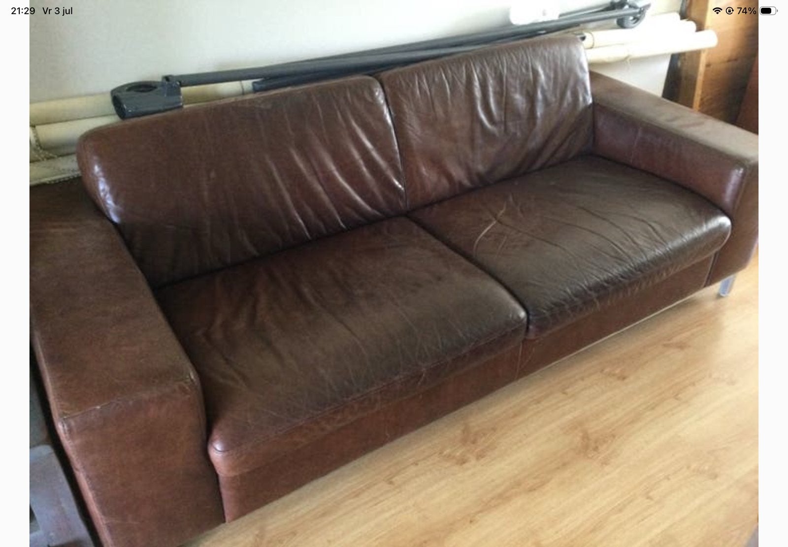 Sofitalia bank te koop, Huis en Inrichting, Gebruikt, Driepersoons, 75 tot 100 cm, Ophalen of Verzenden