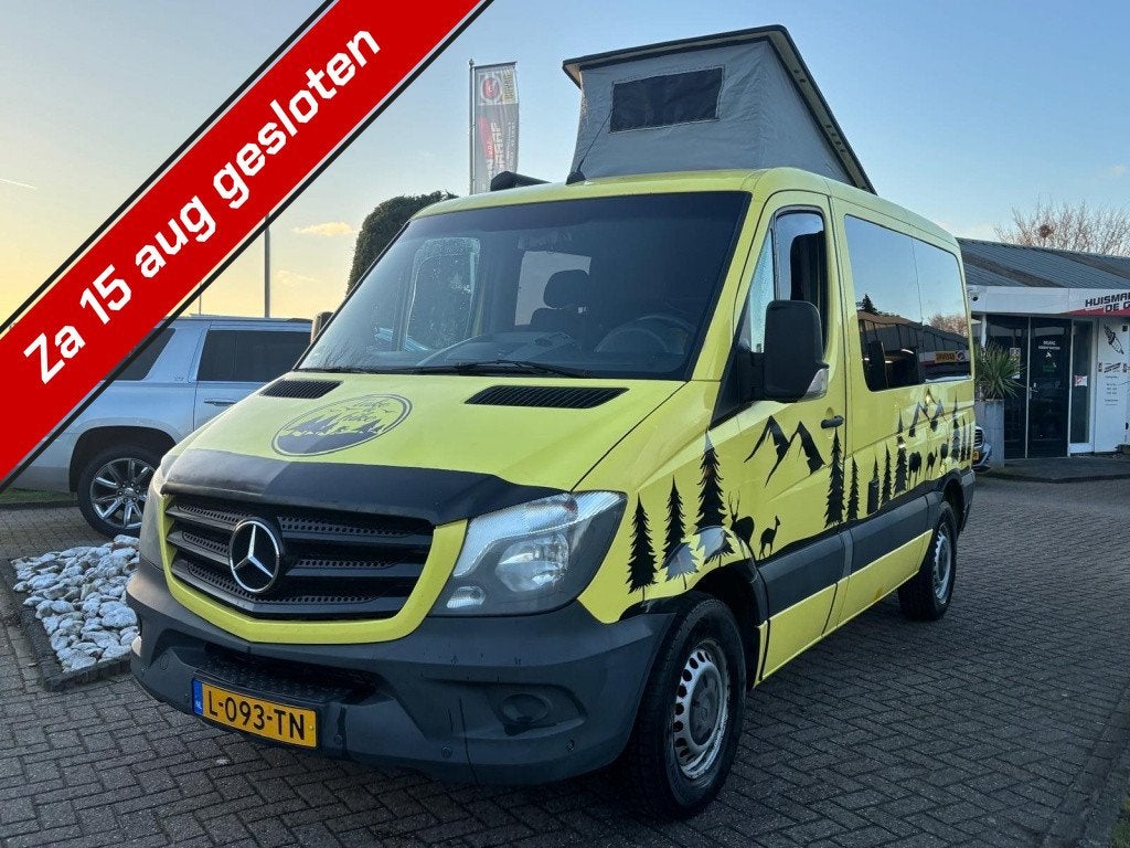 Mercedes-Benz SPRINTER 316 CDI Aut 2016 Camper Zonnepanelen, Caravans en Kamperen, Campers, Automaat, Ringverwarming, Mercedes-Benz