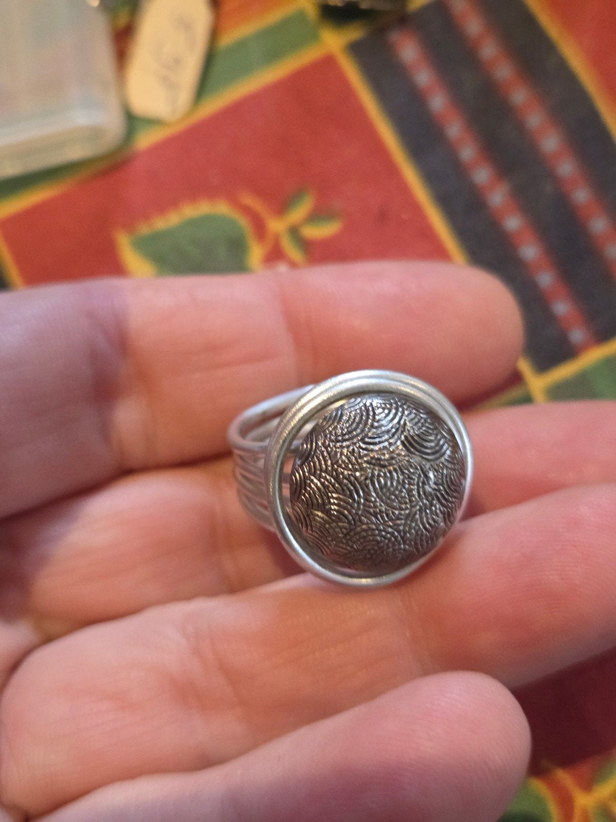 Zilverkleurige ring maat 16 - Nieuw, Overige materialen, Nieuw, Ophalen of Verzenden, Kleiner dan 17