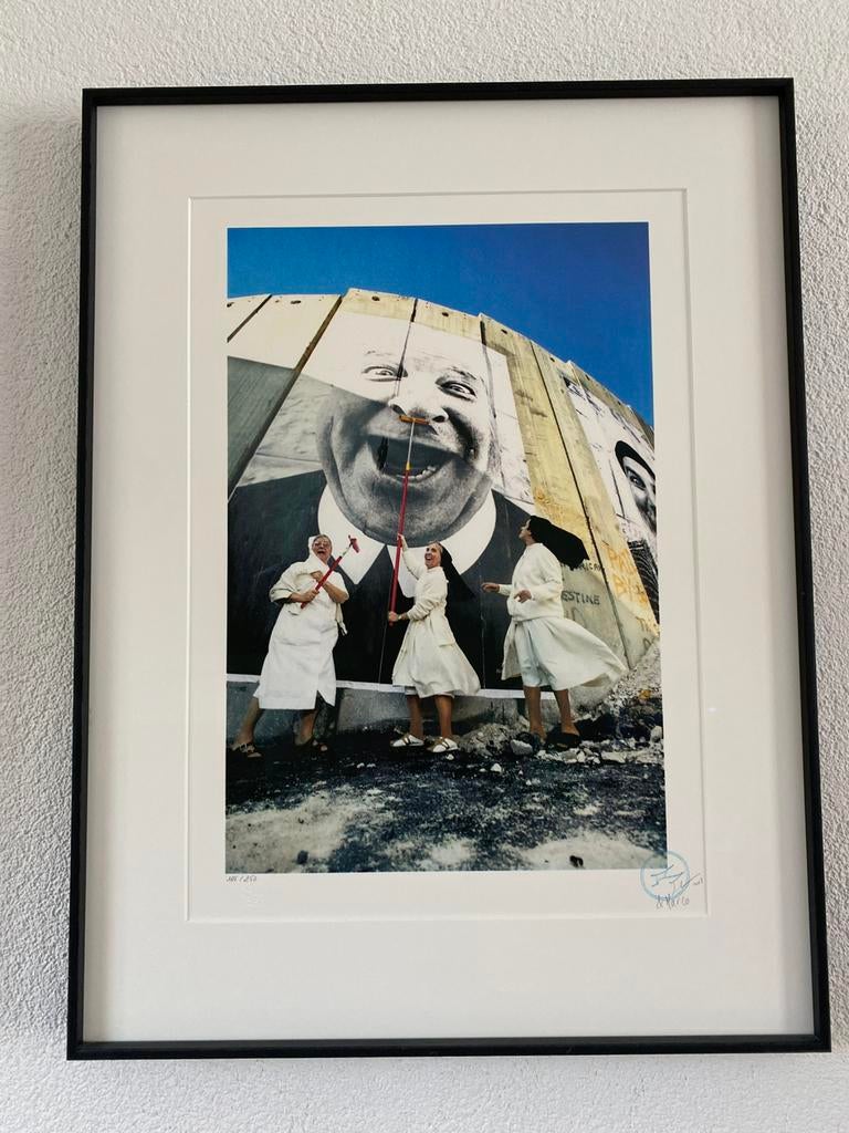 Jr. handgesigneerde litho ‘nuns in action’, Ophalen