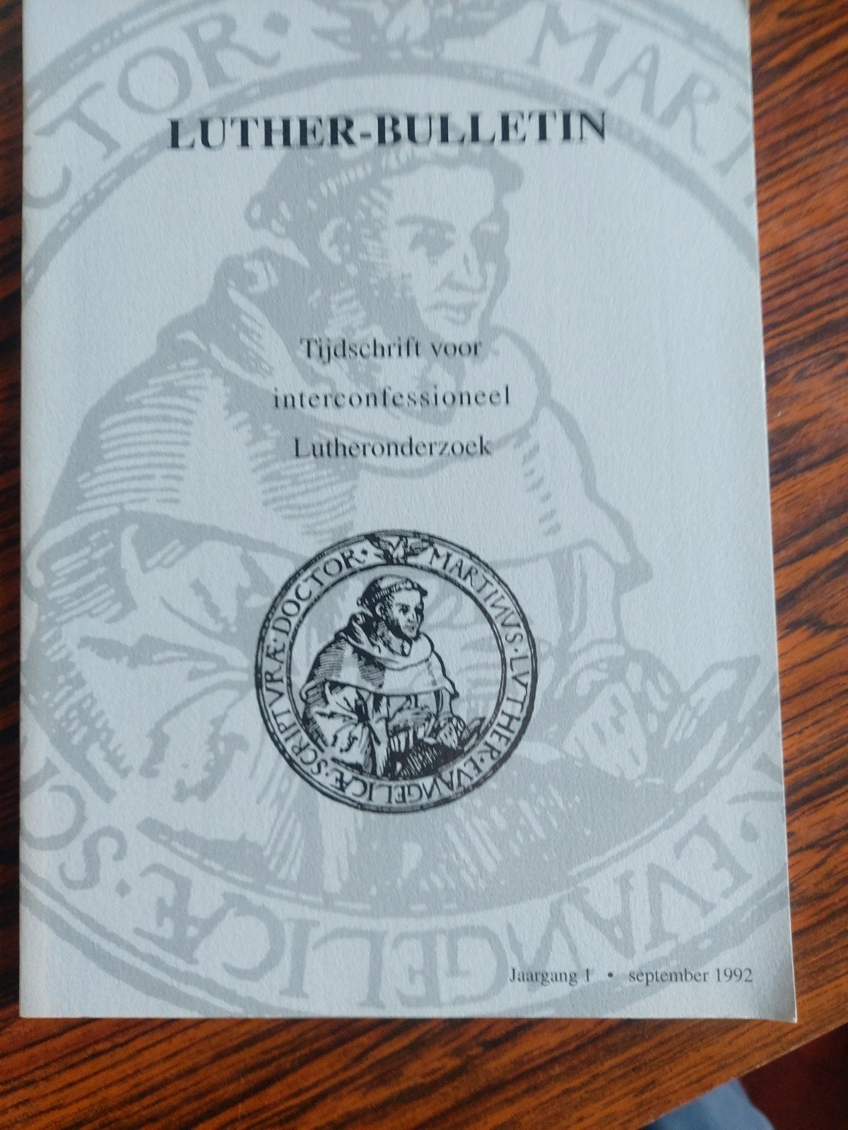 Luther-Bulletin - Jaargang 1, september 1992, Ophalen of Verzenden, Zo goed als nieuw, Overige typen