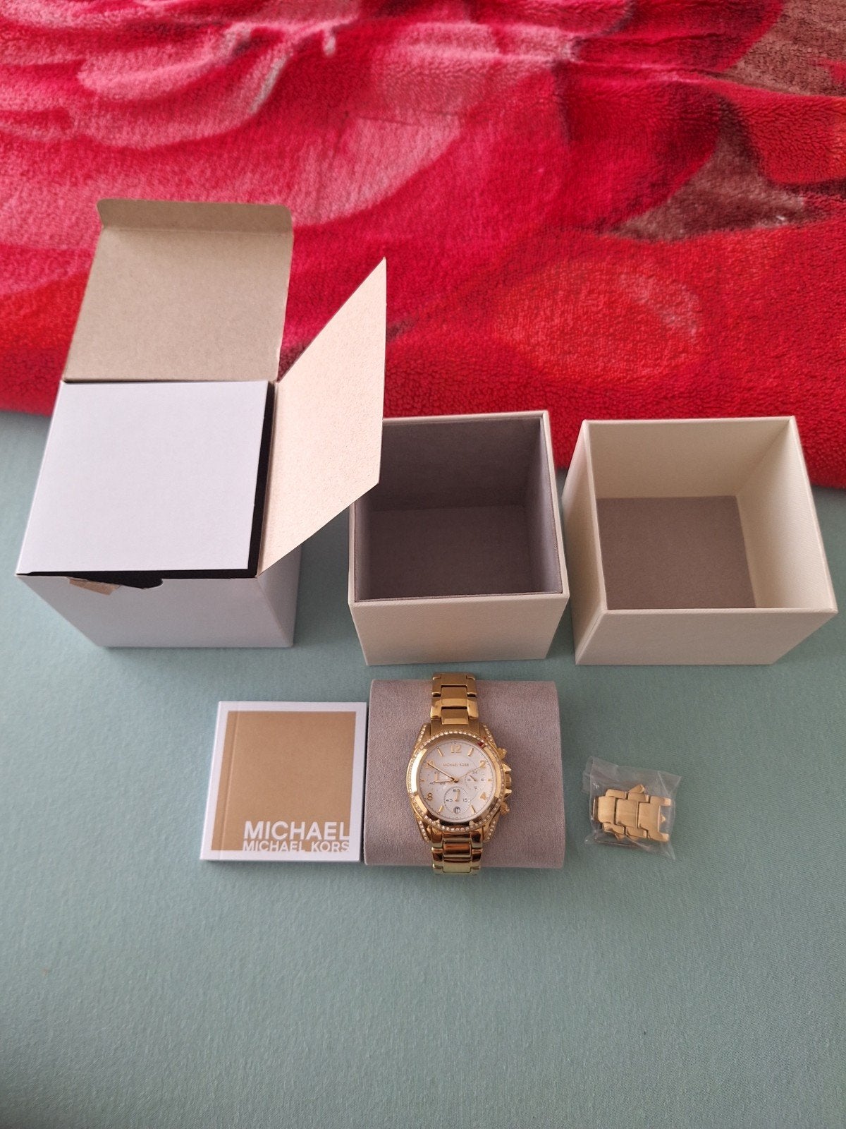 Michael Kors Blair MK6762, Ophalen of Verzenden, Zo goed als nieuw, Staal, Overige merken