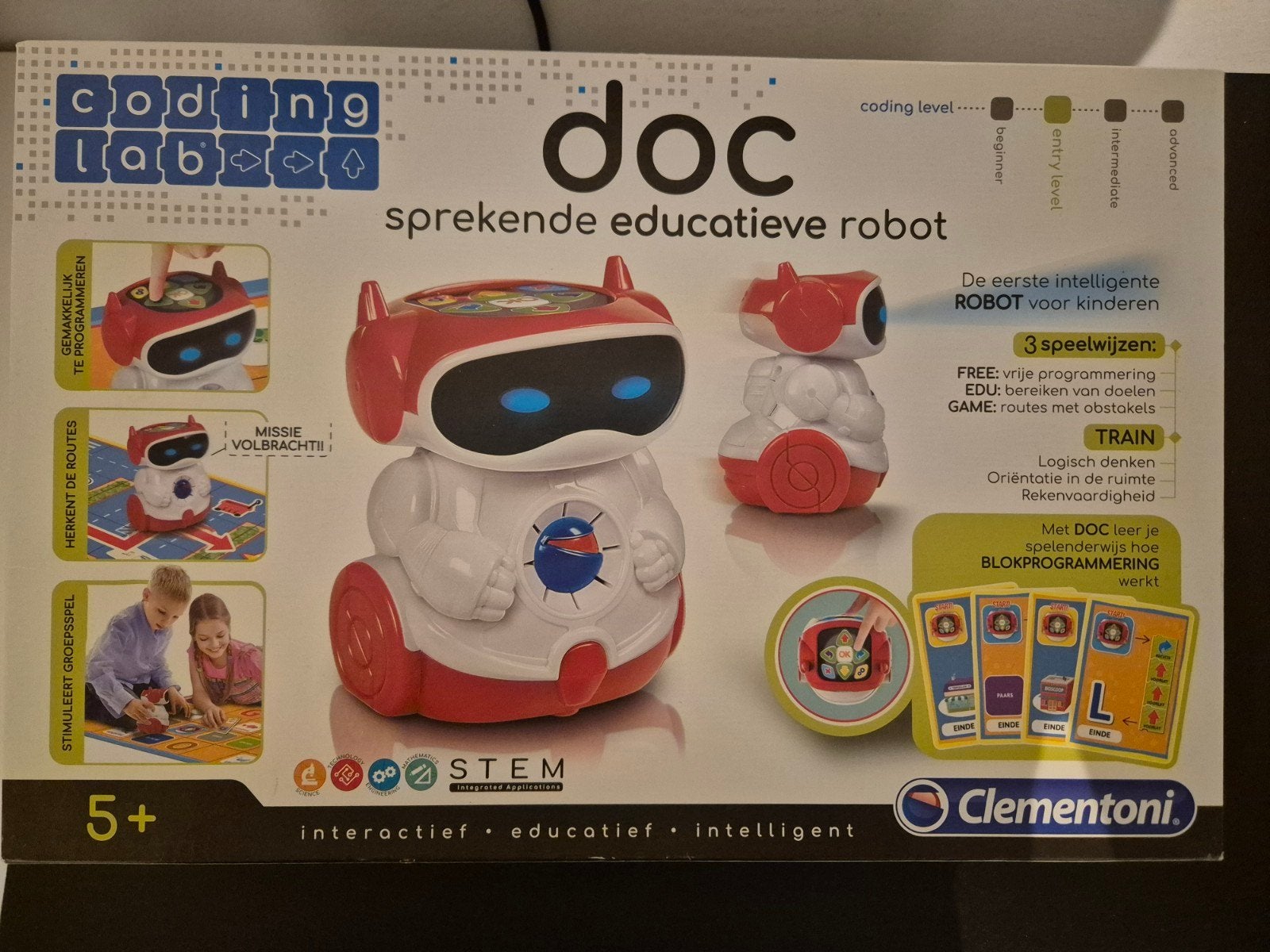 Clementoni Doc Educatieve Robot - Zo goed als nieuw, Ophalen of Verzenden, Zo goed als nieuw, Puzzelen, Met geluid