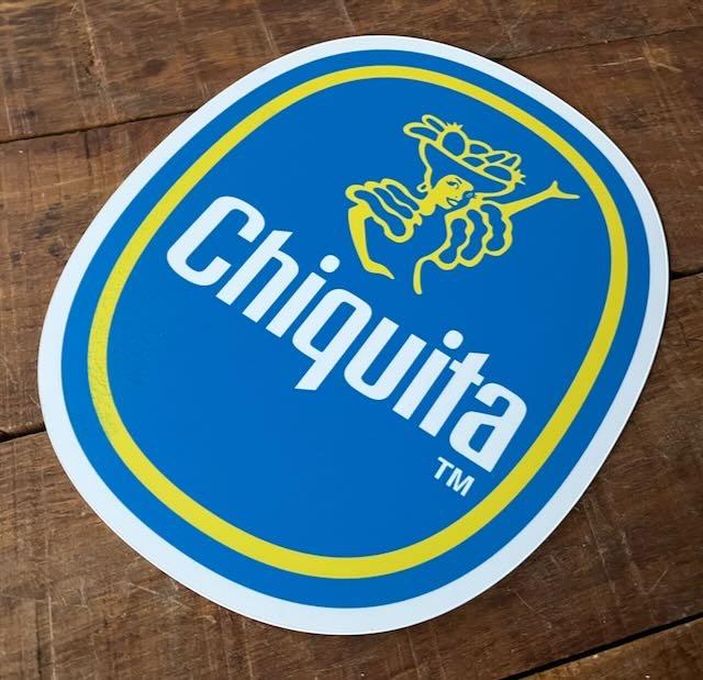 Chiquita bananen    logo merk reclamebordje 24cm, Verzamelen, Merken en Reclamevoorwerpen, Ophalen of Verzenden, Zo goed als nieuw