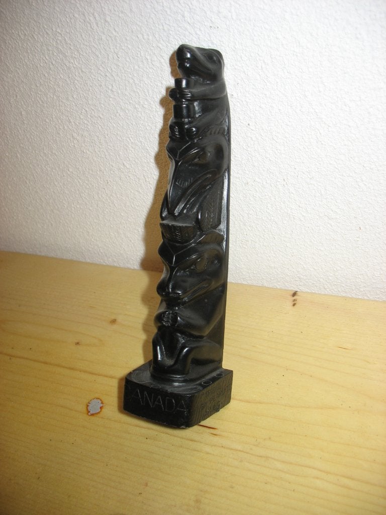 Totempaal Beeldje Tribal by Pearlite BC Vancouver Canada, Ophalen of Verzenden