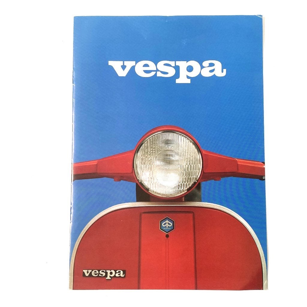 Vespa folder uit 1987, Verzenden, Zo goed als nieuw, Folder