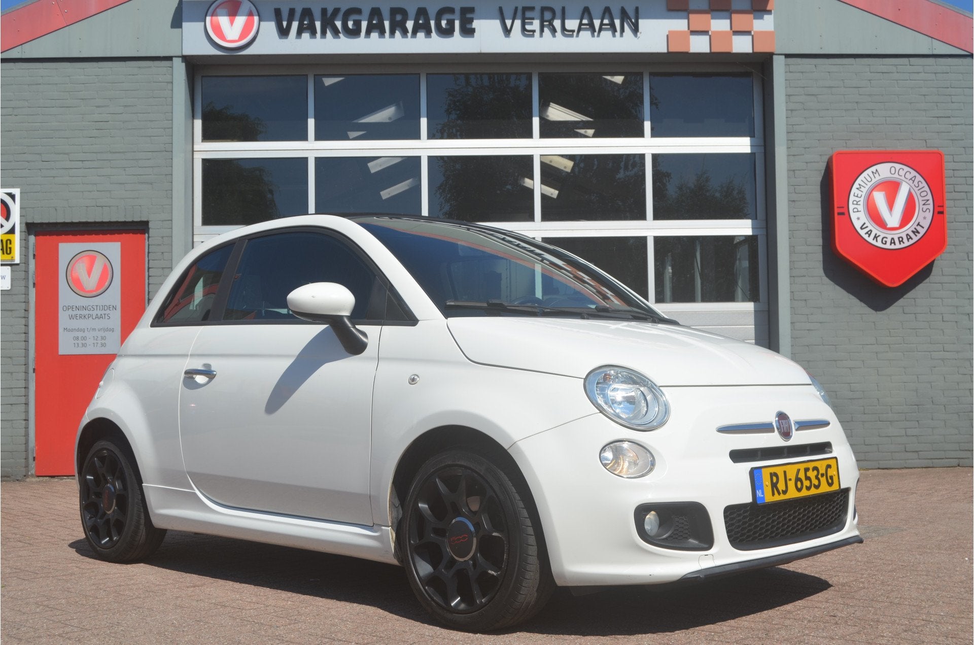 Fiat 500C 0.9 TwinAir 500S cabrio 12 mnd. gar. (bj 2013), 86 pk, Gebruikt, 31 €/maand, Wit