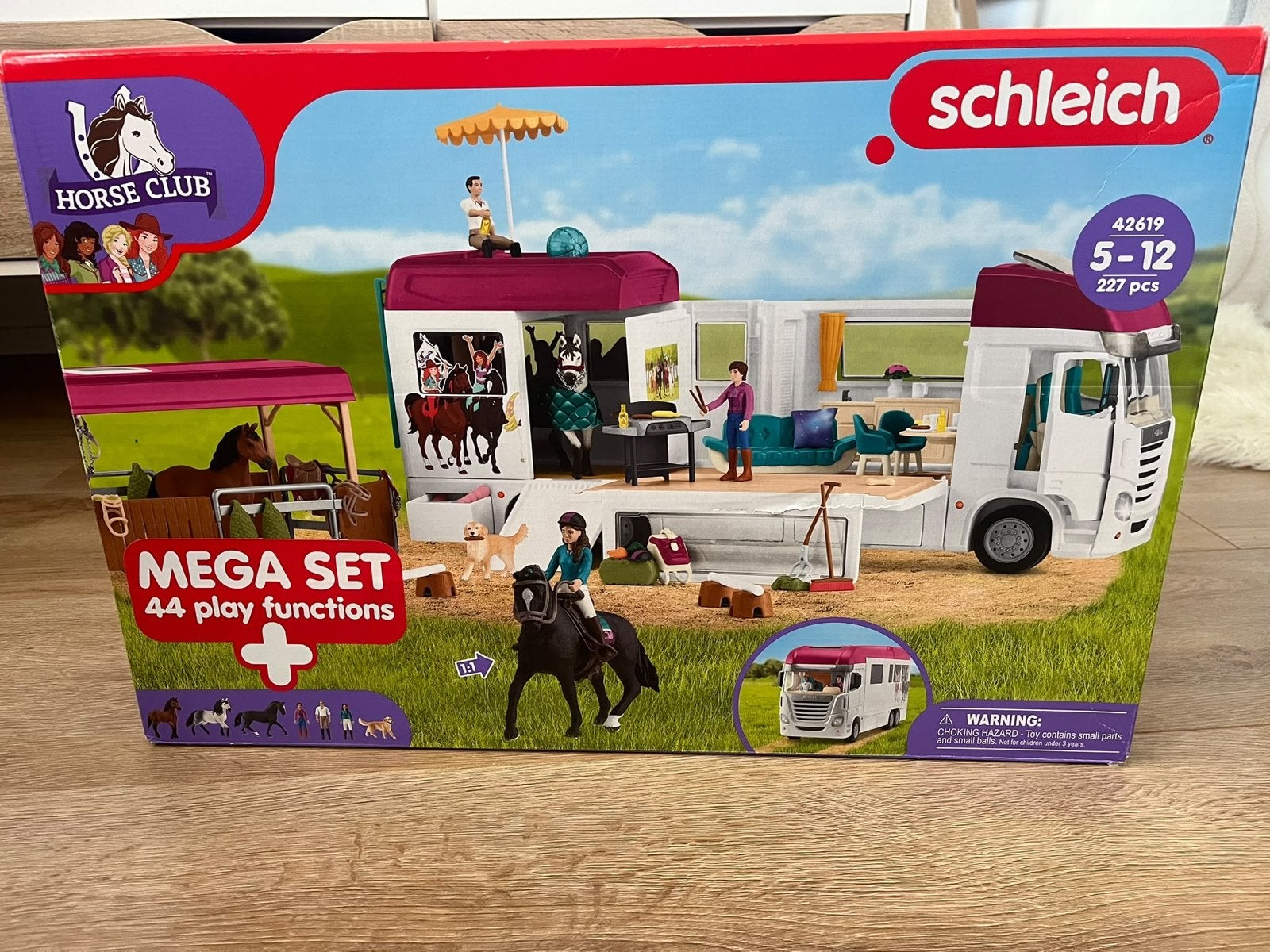 Schleich Paardentrailer Vrachtwagen met Paarden en Accessoir, Ophalen, Zo goed als nieuw