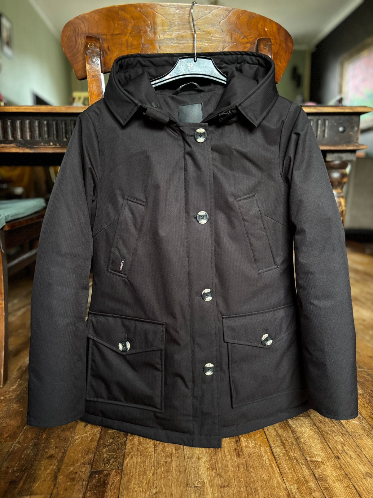 Airforce jas Herringbone true black, Ophalen of Verzenden, Zo goed als nieuw, Maat 36 (S), Zwart