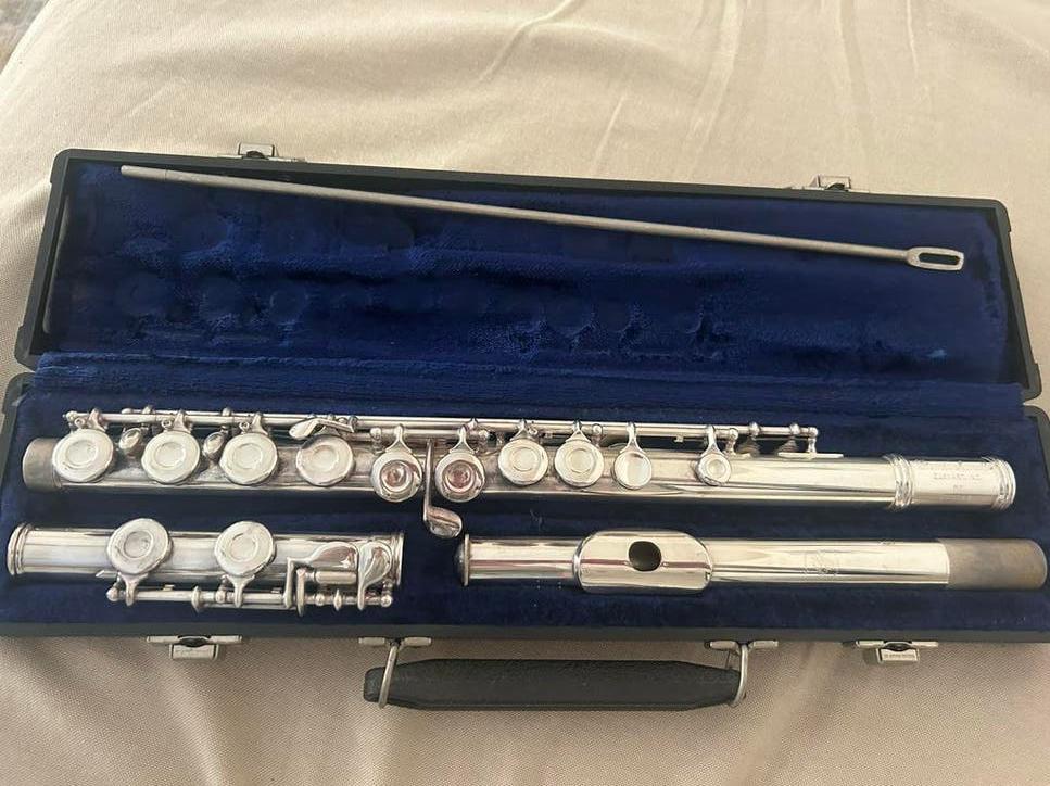 Dwarsfluit Gemeinhardt M2 met koffer, Muziek en Instrumenten, Ophalen of Verzenden, Zo goed als nieuw, Dwarsfluit, Met koffer of tas