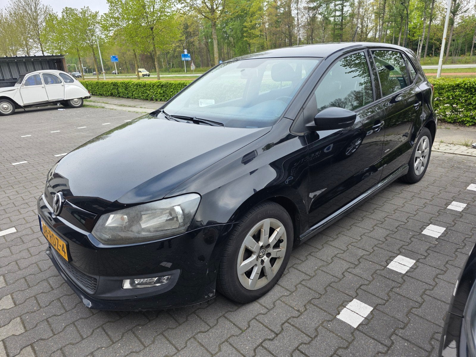 Volkswagen Polo 1.2 TDI 55KW BM 2011 Zwart, Auto's, Volkswagen, Particulier, Polo, Cruise Control, Parkeersensor, Radio, Diesel