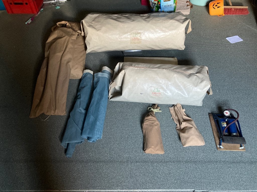 Karsten tent 350 met slaapaanbouw., Ophalen, Gebruikt, Tot en met 6