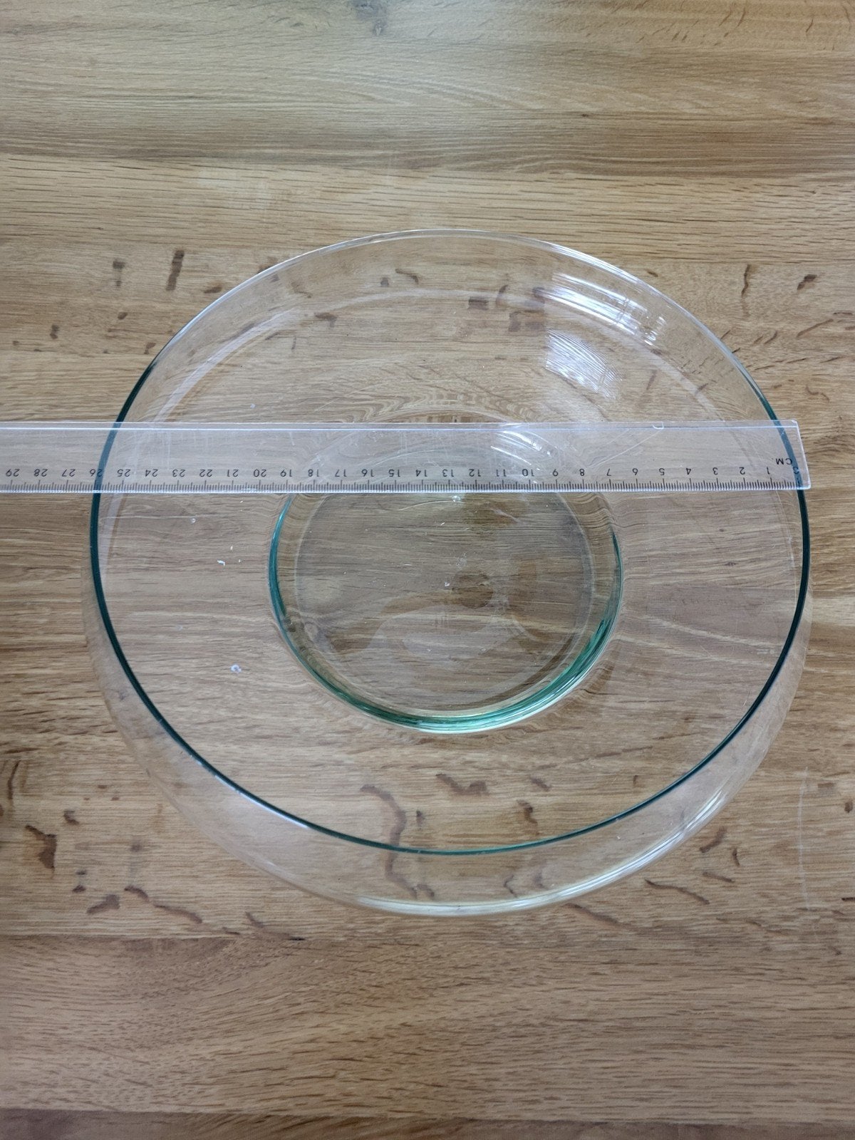 Glazen schaal, Huis en Inrichting, Ophalen, Rond, Glas