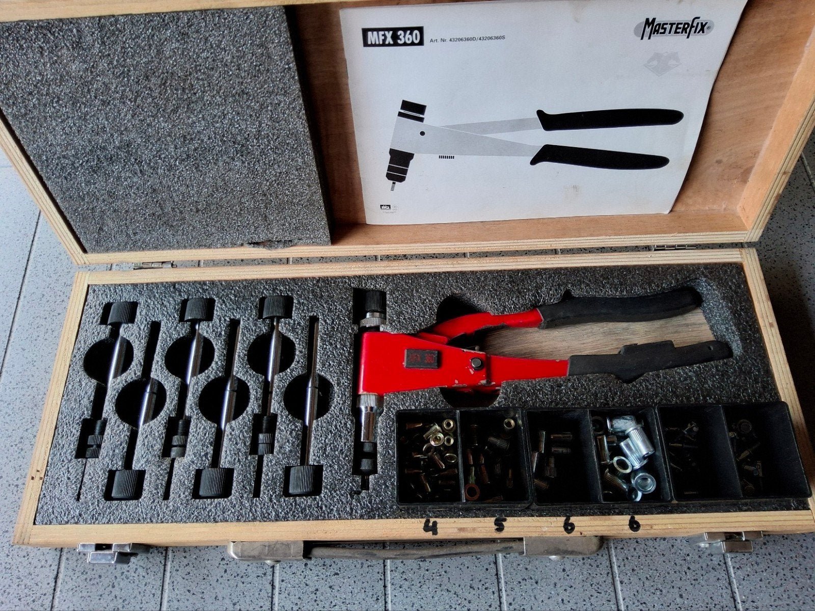 Masterfix blindklinkmoertang MFX360, Ophalen of Verzenden, Gebruikt, Gereedschapsset