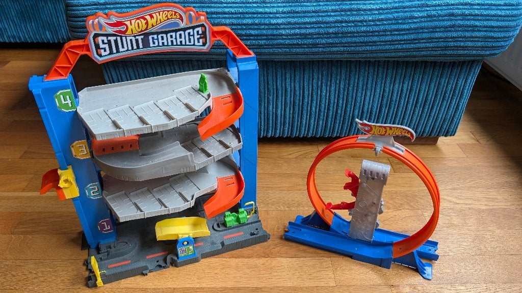 Stuntgarage van Hotwheels speelgoed, Ophalen of Verzenden, Gebruikt, Handmatig, Hot Wheels