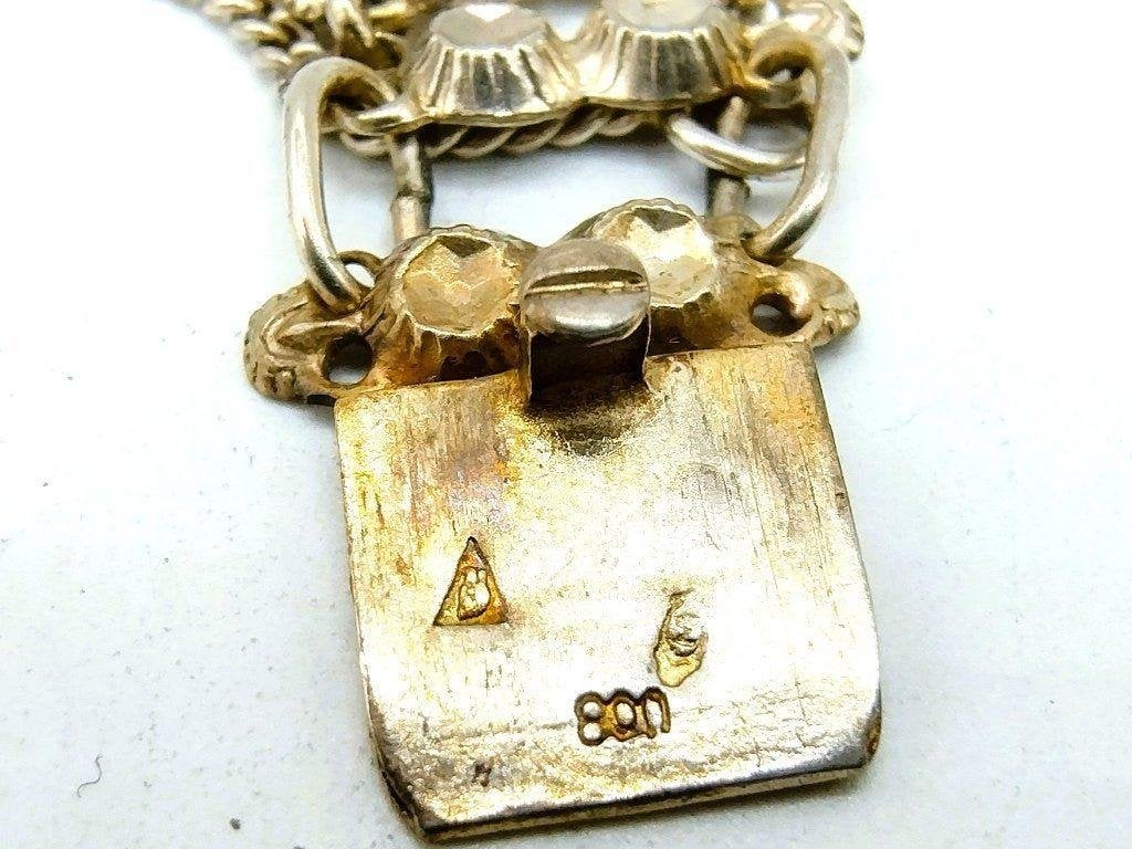 Antieke Friese zilveren klederdracht armband, 19,5 cm, Verzenden, Zilver, Ring