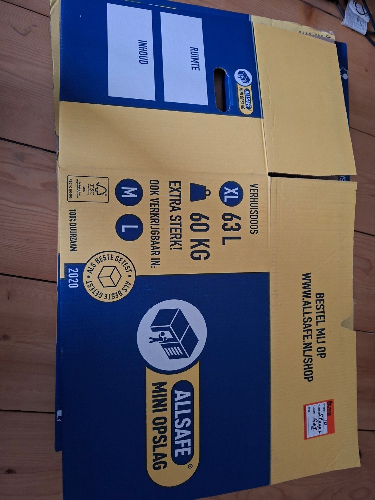 11 Verhuisdozen (Allsafe XL, Gamma, Karwei) - Prima staat, Ophalen, Doos, 40 tot 60 cm, 50 tot 75 cm