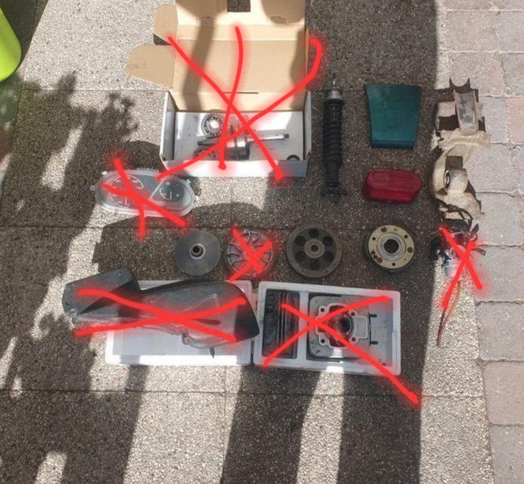 Onderdelen Piaggio Skipper 125cc - Gebruikt, Ophalen of Verzenden, Gebruikt, Blok, Piaggio