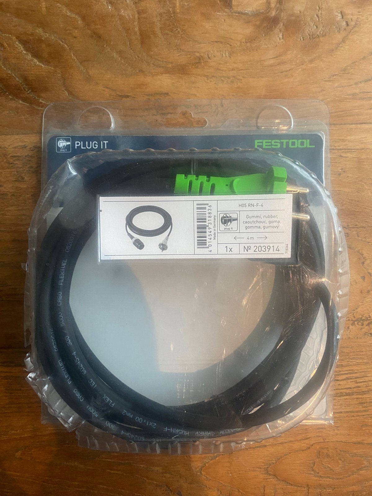 Festool Plug it 4 meter, Ophalen, Nieuw, 2 tot 5 meter, Overige kabels