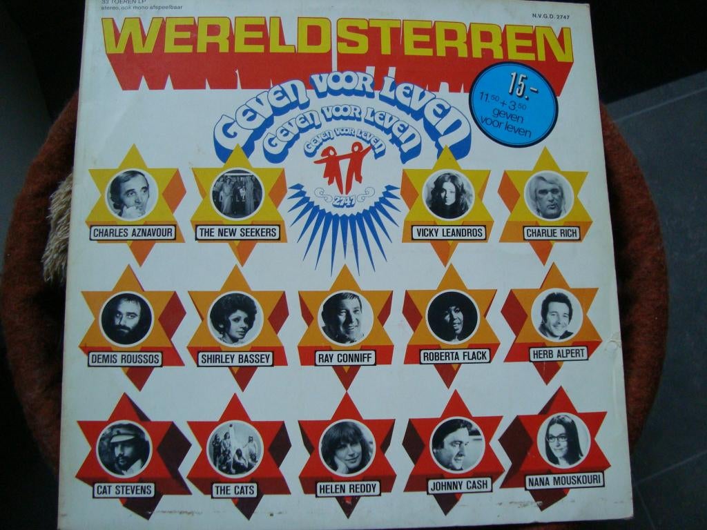 Wereld sterren, Ophalen of Verzenden, Zo goed als nieuw, 12 inch