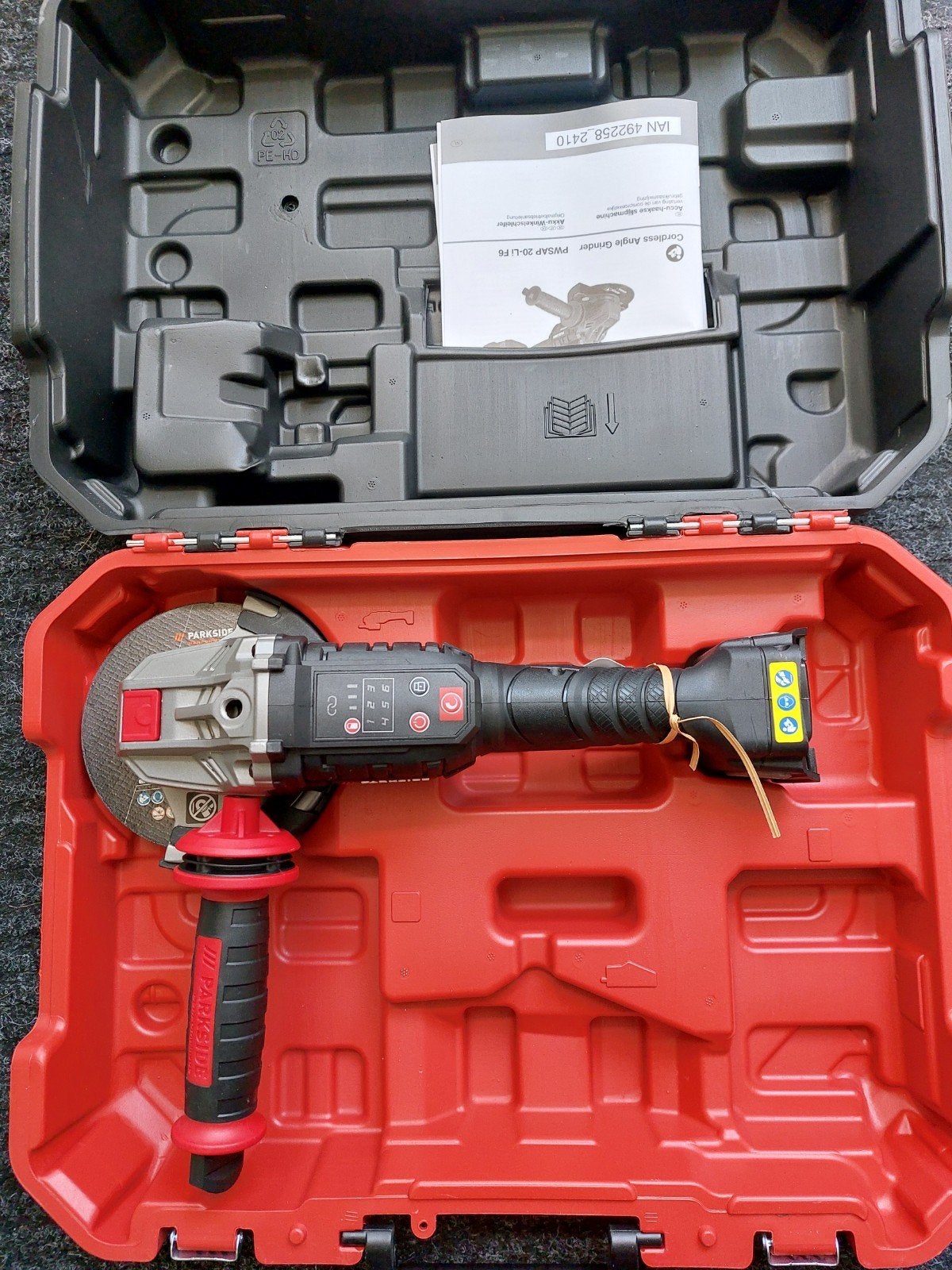 Parkside  Performance 20v slijpmachine, Ophalen, Nieuw, Minder dan 700 watt, Haakse handslijpmachine