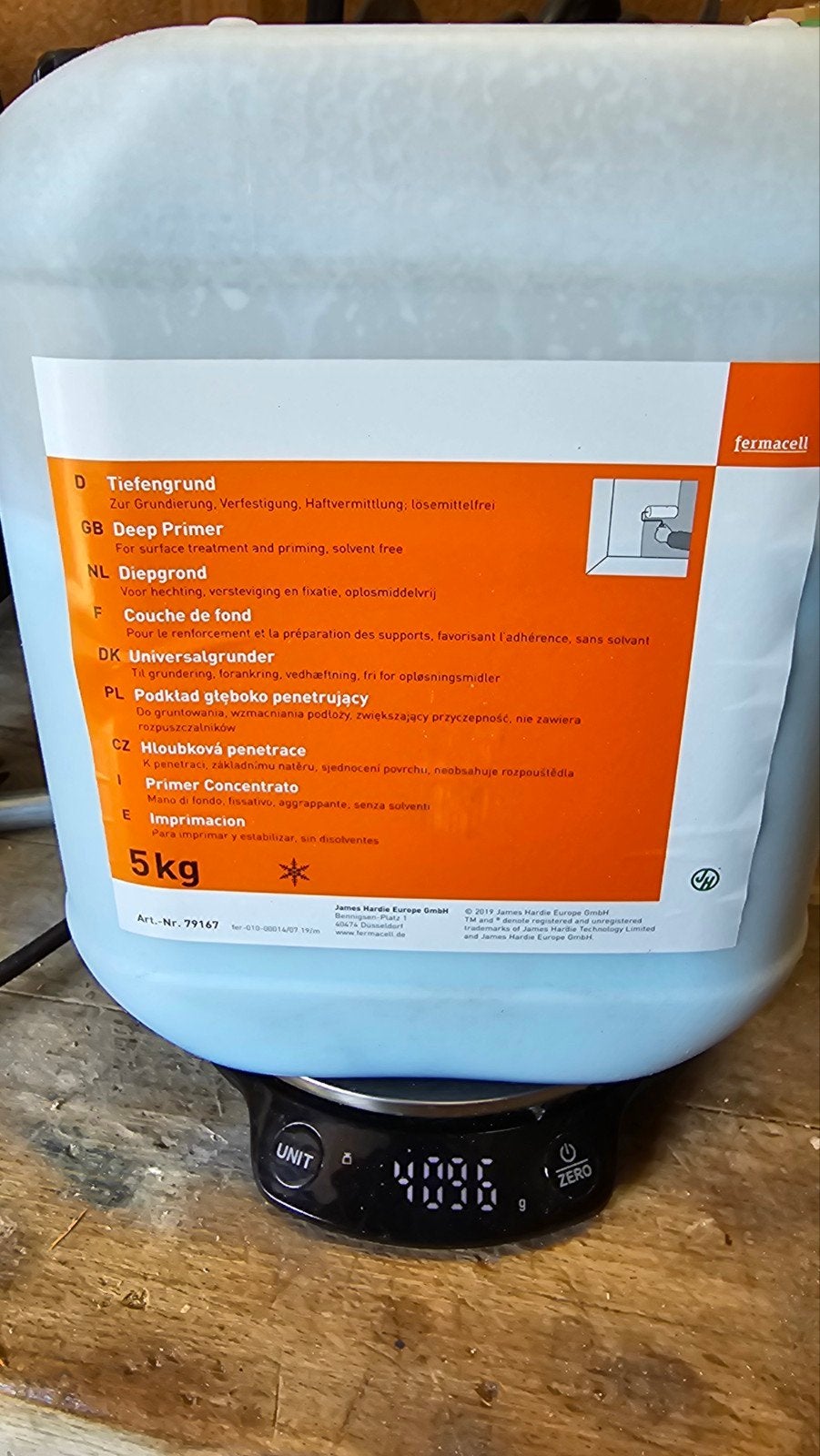 Fermacell Diepgrond - 5kg Oplosmiddelvrij, Minder dan 5 liter, Ophalen, Zo goed als nieuw, Overige kleuren
