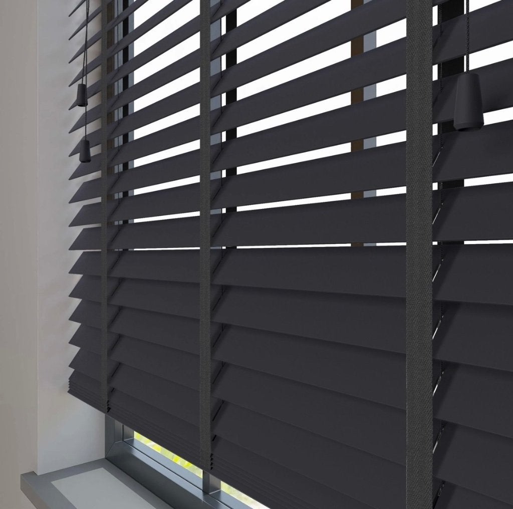 Sunwood PVC jaloezie met ladderband - zwart, Ophalen, Zo goed als nieuw, Zwart