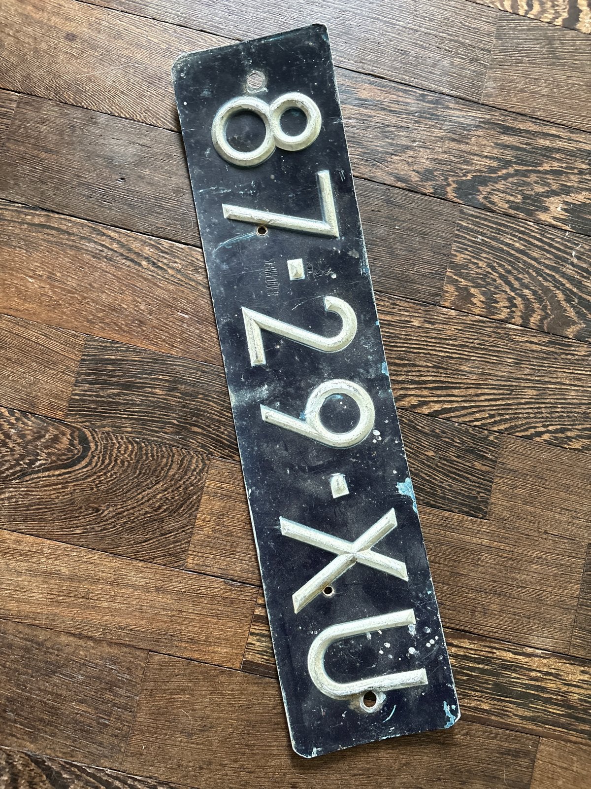 Oude Nederlandse Kentekenplaat - UX-62-78, Verzamelen, Ophalen of Verzenden, Gebruikt, Auto's