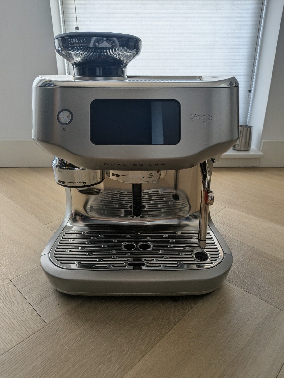 Sage Oracle Dual Boiler SES995 Espressomachine, Ophalen, Zo goed als nieuw, Espresso apparaat, Koffiebonen