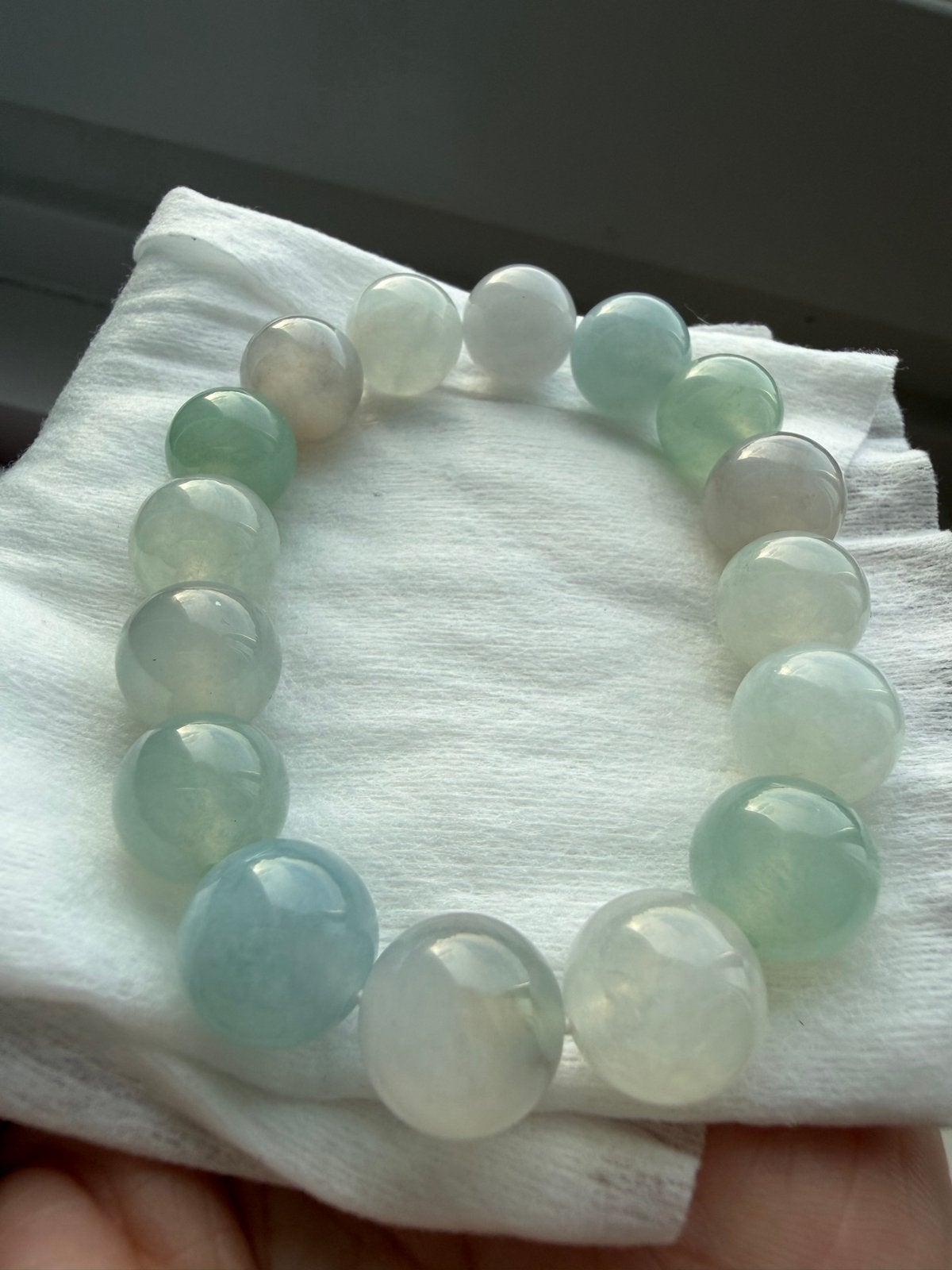 12mm Jade Jadeiet Type A Armband met Certificaat, Overige materialen, Nieuw, Ophalen of Verzenden, Met edelsteen