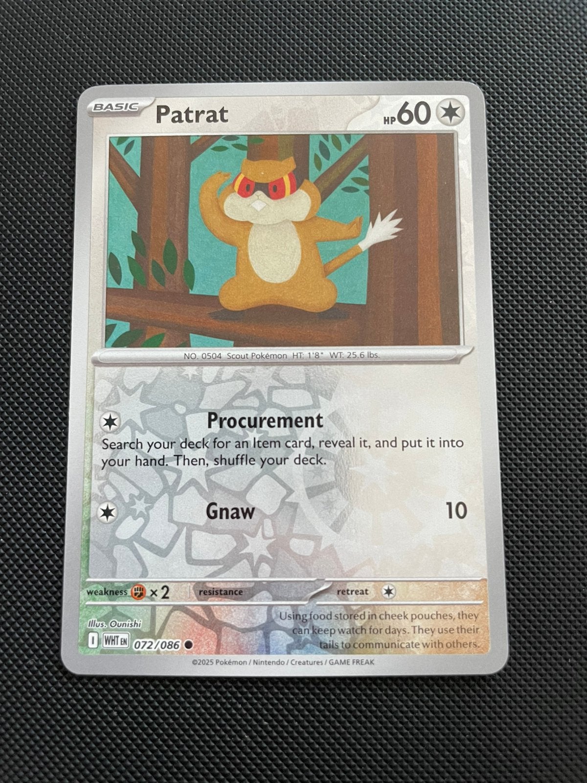 Patrat 072/086 Reverse Holo White Flare Packfresh, Verzenden, Zo goed als nieuw