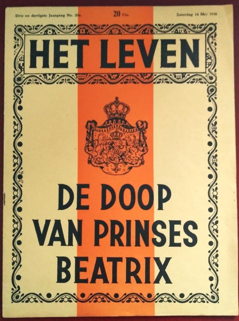 2x Tijdschrift Het Leven - Koninklijk Huis 1937/1938, Verzamelen, Tijdschriften, Kranten en Knipsels, Verzenden, 1920 tot 1940