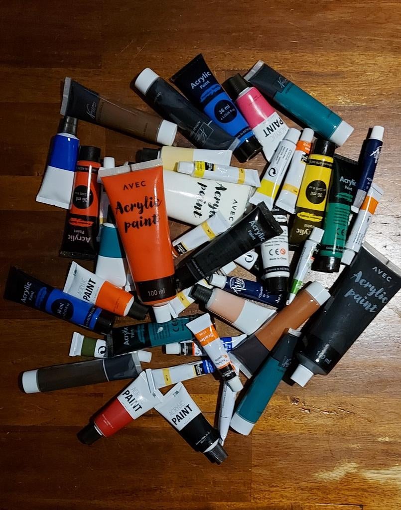 Partij acrylverf, Ophalen of Verzenden