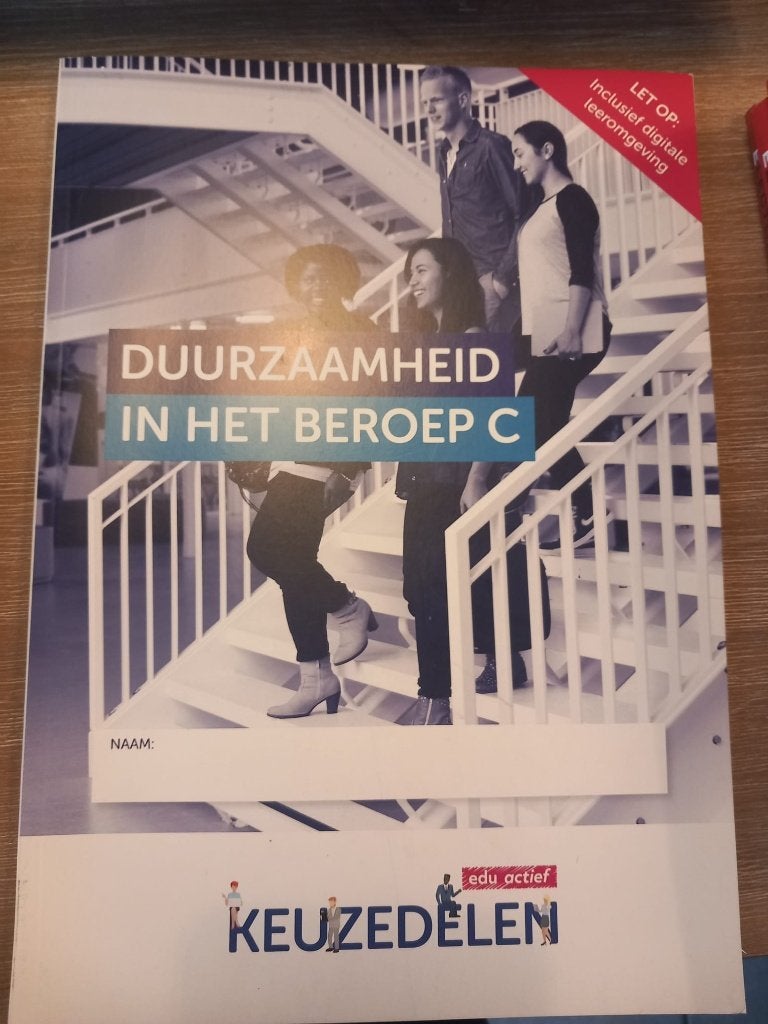 studieboek keuzedeel Duurzaamheid, Ophalen of Verzenden, Beta, Nieuw, MBO