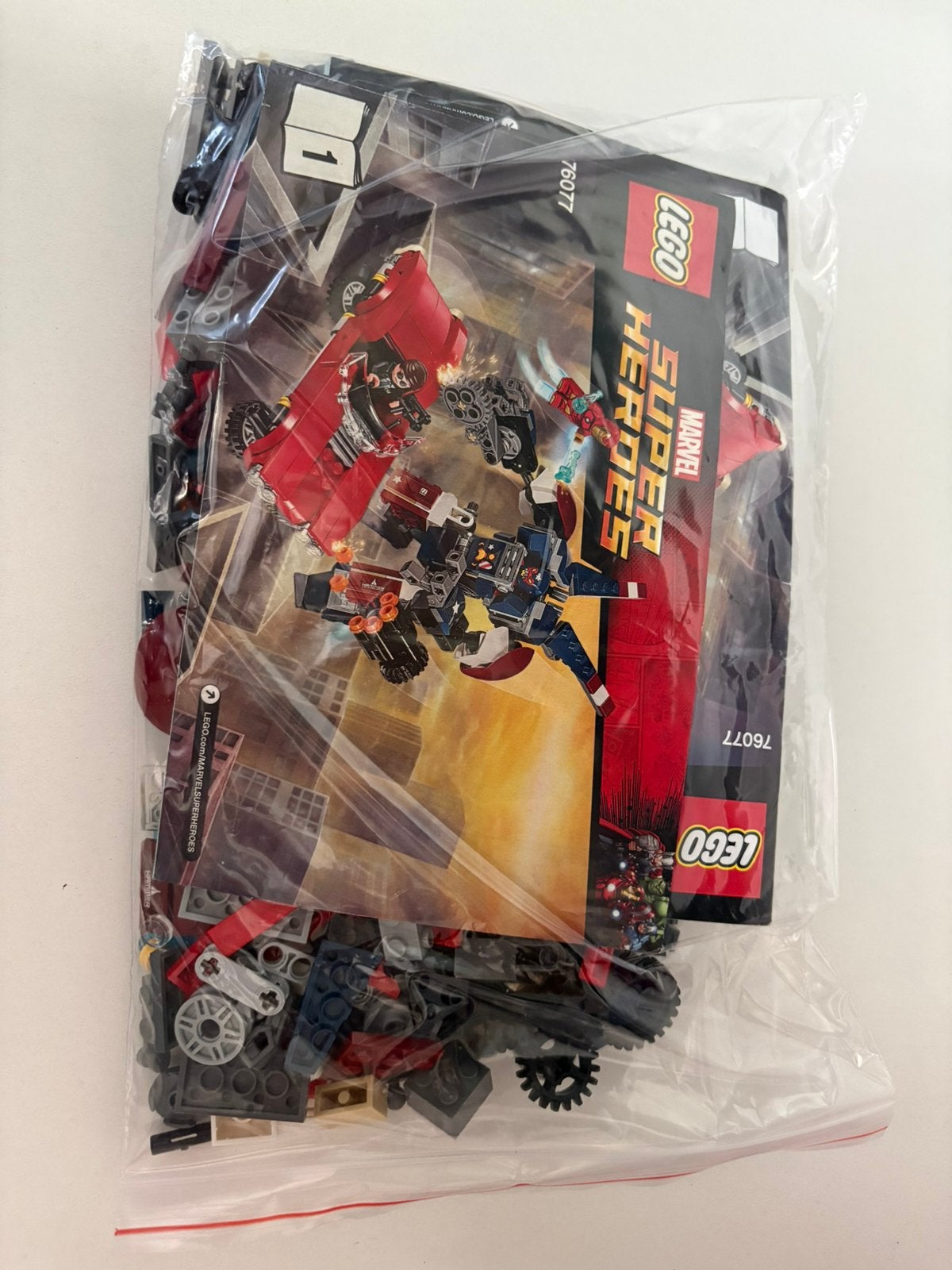 Lego super heroes 76077, Compleet, Marvel, Lego, Ophalen of Verzenden