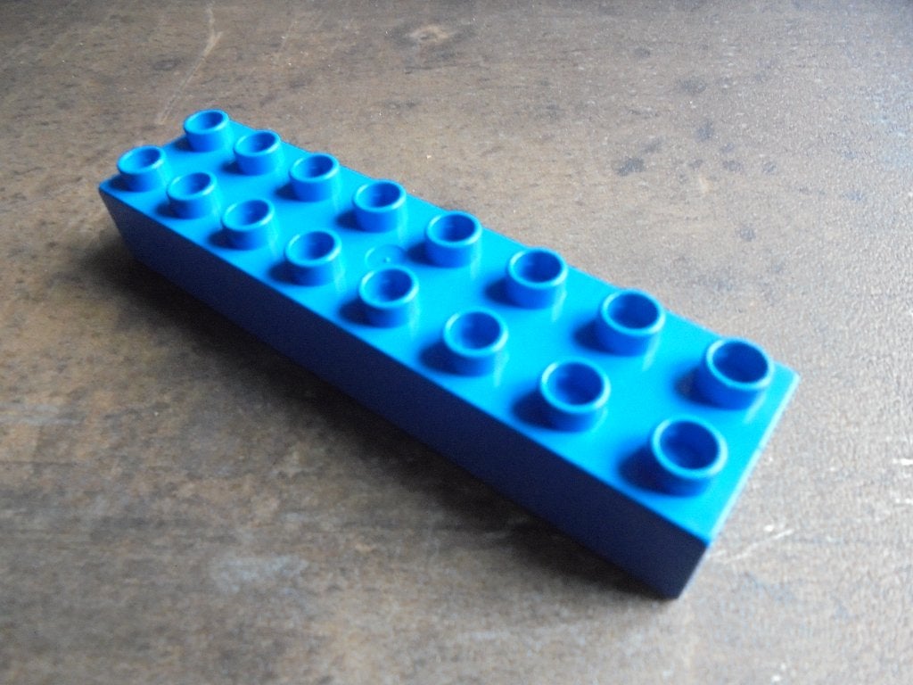 Lego Duplo Brick 2x8 (zie foto's) 3, Ophalen of Verzenden, Gebruikt, Losse stenen, Duplo