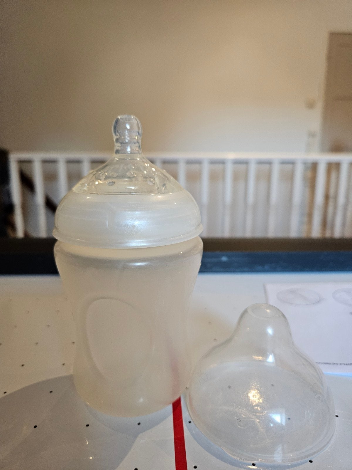 Grote set Nuby babyflessen en spenen, Ophalen of Verzenden, Gebruikt, Babyfles, Overige merken