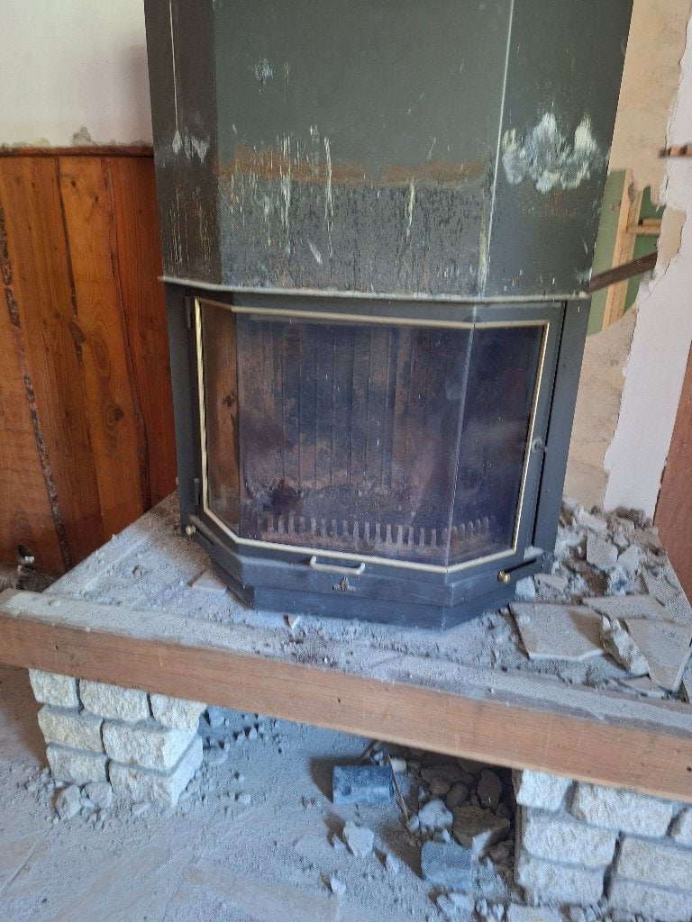 openhaard, Ophalen, Gebruikt, Inbouwhaard, Houthaard