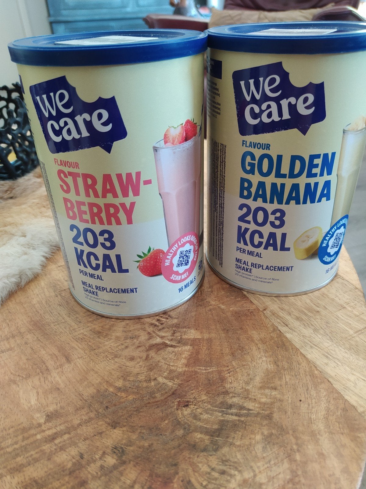 We Care maaltijdshake, Ophalen